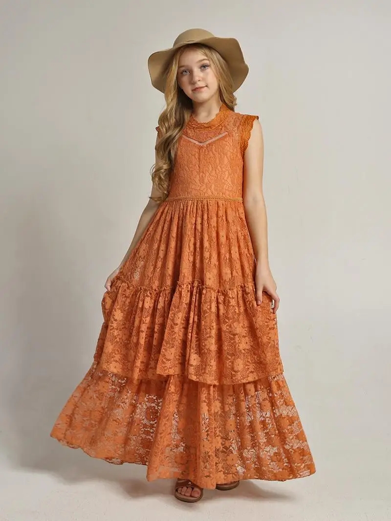 Baby Clothing Crochet - Vestido de Flores para Niñas, Vestido