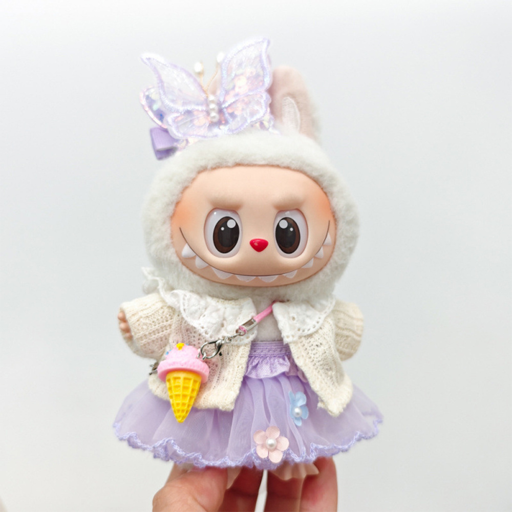 Baby Clothing Crochet - Para 15-17 Cm Labubu V1 V2