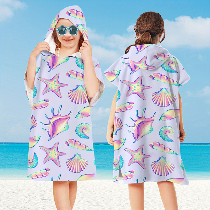 Albornoz con estampado de dibu - Hooded Bath Towel reseña y precio