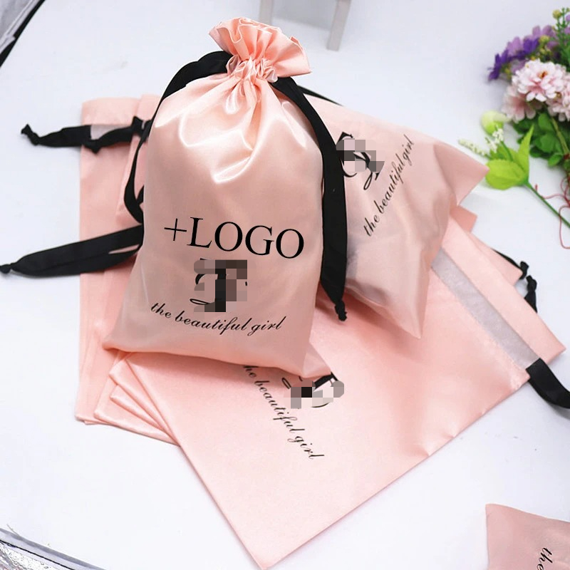 Bolsa de satén de seda rosa pa - Baby Clothing Event reseña y precio