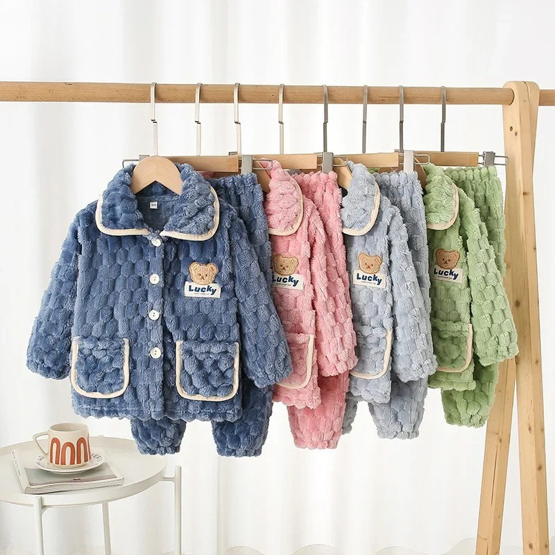 Pijamas gruesos de franela par - Baby Clothing For Sleep reseña y precio