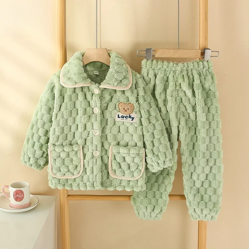 Pijamas gruesos de franela par - Baby Clothing For Sleep reseña y precio